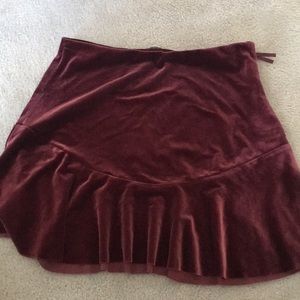 Maroon skirt